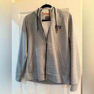 Orangetheory Zip Up Grey Hoodie Size M